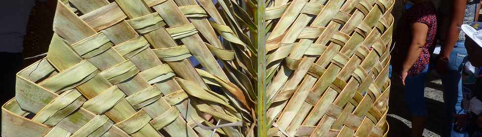 21 septembre 2014 - Saint-Pierre - Alizs du Cap - Tressage de feuilles de palmier