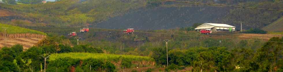 30 septembre 2014 - Incendies au Piton de Bassin Martin - Intervention du Dash 8