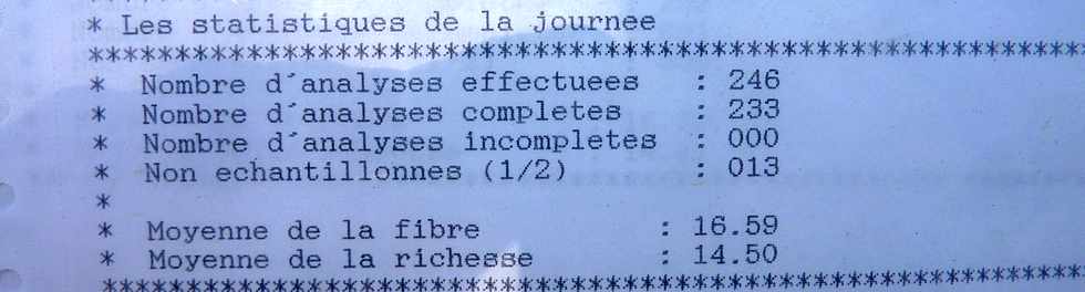 3 octobre 2014 - St-Pierre - Balance des Casernes - Statistiques du CTICS   -
