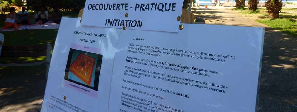 19 octobre 2014 - St-Pierre - Bd Hubert-Delisle - Initiation au Carrom