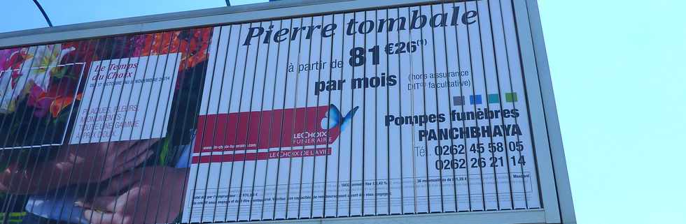 19 octobre 2014 - St-Pierre - Pub pompes funèbres Panchbaya-