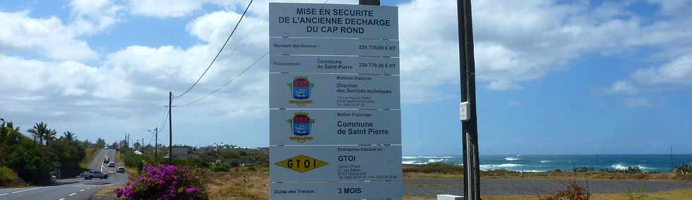 29 octobre 2014 - St-Pierre - Mise en sécurité de l'ancienne décharge du Cap Rond