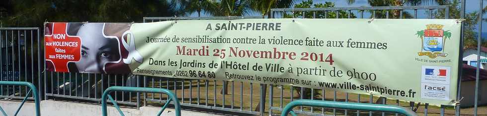 25 novembre 2014 - St-Pierre - Journe de sensibilisation contre la violence faite aux femmes