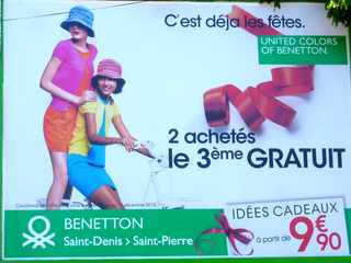 2 décembre 2014 - St-Pierre - Pub Benetton