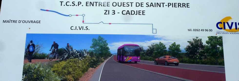 19 janvier 2015 - St-Pierre - Travaux entre ouest du TCSP