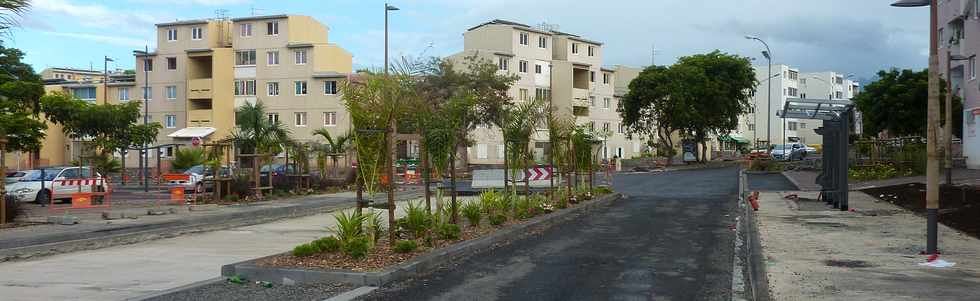 8 fvrier 2015 - St-Pierre - Passage du TCSP rue du Pre Favron