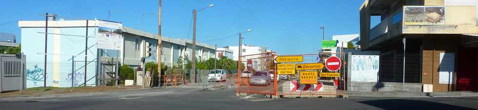 15 fvrier 2015 - St-Pierre - Travaux TCSP rue du Pre Favron -