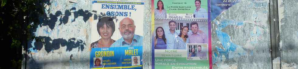 27 mars 2015 - Rivire St-Louis - Affiches lectorales