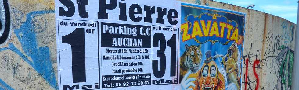 28 avril 2015 - St-Pierre - Cirque Achille Zavatta - Affiche