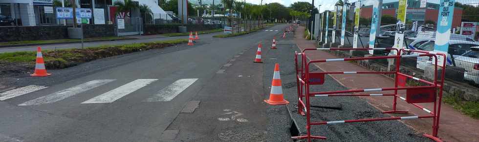 3 mai 2015 - St-Pierre - Ravine Blanche - Travaux entre ouest du TCSP