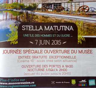 7 juin 2015 - Réouverture du musée de Stella Matutina - Entrée gratuite