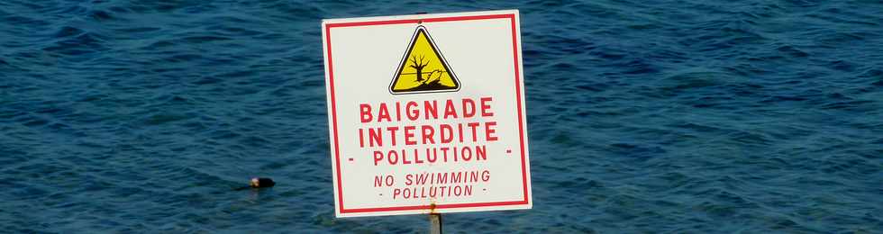 14 juin 2015 - St-Pierre - Baignade interdite pour cause de pollution