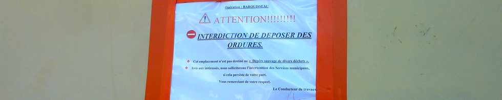 21 juin 2015 - St-Pierre - Interdiction de déposer des ordures