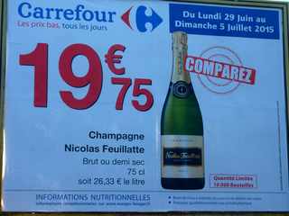 1er juillet 2015 - Pub  Carrefour