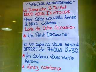 5 juillet 2015 - St-Pierre - Ligne Paradis - 4 anniversaire de la boulangerie-ptisserie  Dlices du Paradis