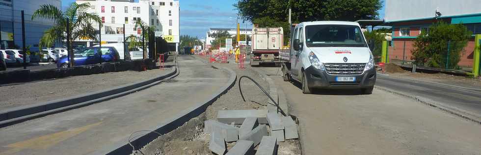 10 juillet 2015 - St-Pierre - Travaux TCSP - Avenue Luc Donat