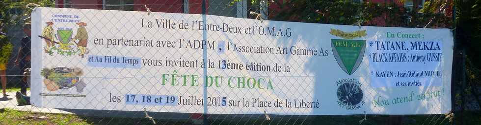 12 juillet 2015 - St-Pierre - Affiche fête du Choca Entre-Deux