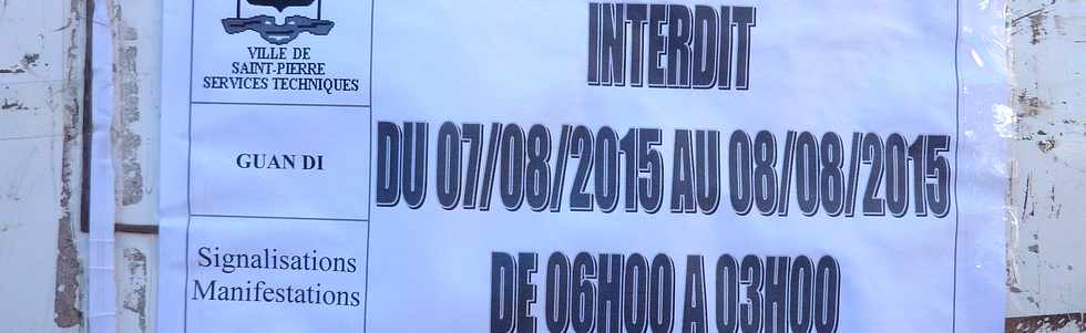 9 août 2015 - St-Pierre - Rue Marius-Ary-Leblond - Guan Di