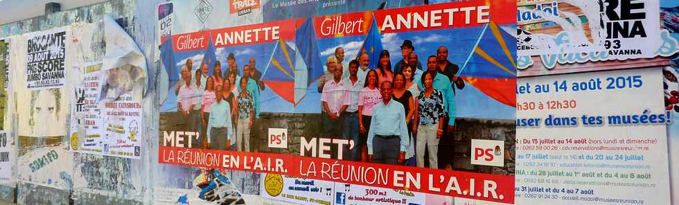 9 août 2015 - St-Pierre - Affiche La réunion en l'AIR