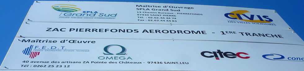 23 août 2015 - Saint-Pierre - Chantier ZAC Pierrefonds-aérodrome