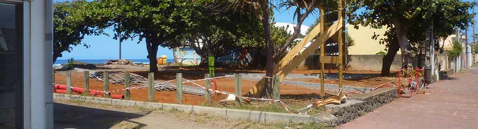 9 octobre 2015 - St-Pierre - Travaux d'amnagement du Petit boulevard de la plage