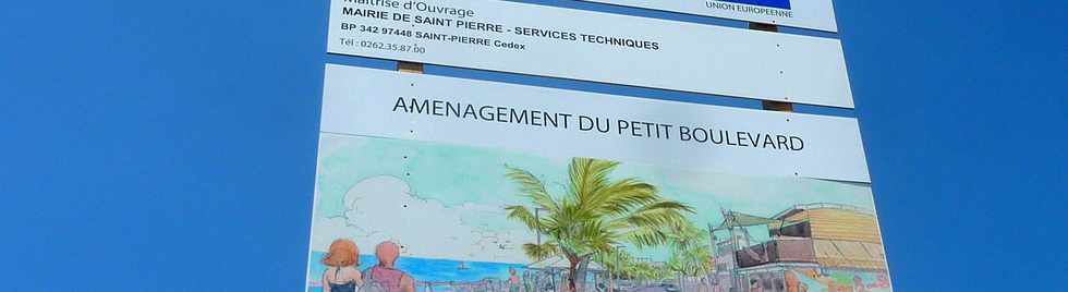 9 octobre 2015 - St-Pierre - Travaux d'amnagement du Petit boulevard de la plage