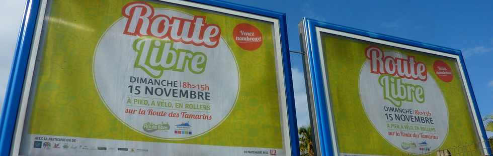 4 novembre 2015 - St-Pierre - Affiche Route libre 2015 - 15 novembre