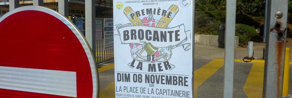 4 novembre 2015 - St-Pierre - Affiche brocante de la mer du 8 novembre