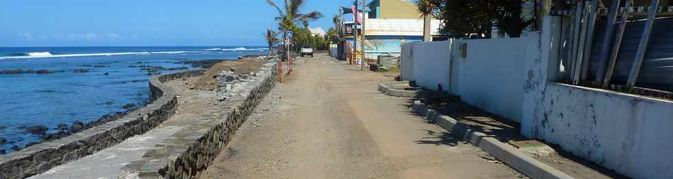 11 novembre 2015 - St-Pierre - Travaux sur le Petit boulevard de la plage