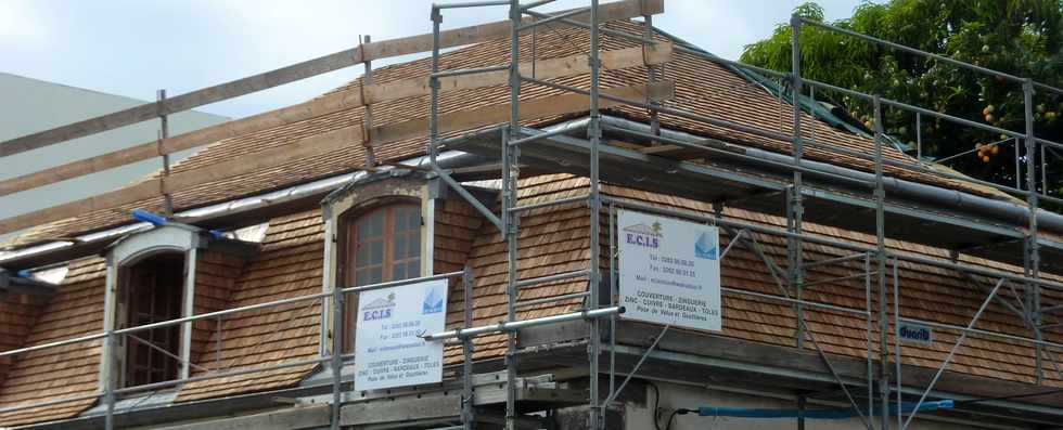 11 décembre 2015 - St-Pierre - Réfection de toiture Maison Adam de Villiers