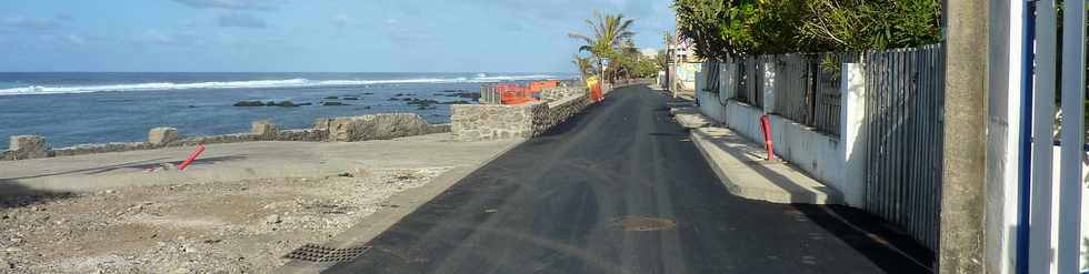 31 janvier 2016 - St-Pierre - Travaux sur le Petit boulevard de la plage -