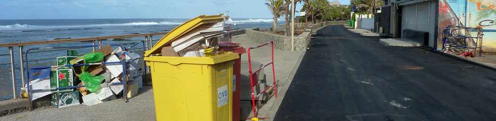 31 janvier 2016 - St-Pierre - Travaux sur le Petit boulevard de la plage -