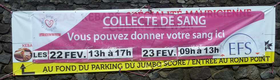 21 février 2016 - St-Pierre - Ravine Blanche - Collecte de sang