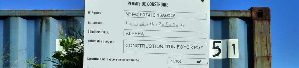 13 mars 2016 - St-Pierre - Terre Sainte - ALEFPA - Construction d'un foyer psy