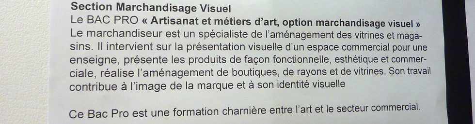 25 mai 2016 - St-Pierre - Capitainerie- Exposition du LP Franois de Mahy - L'art hors les murs ... lycens -