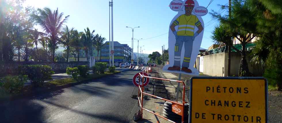 12 juin 2016 - St-Pierre - Travaux sur le Boulevard Hubert Delisle