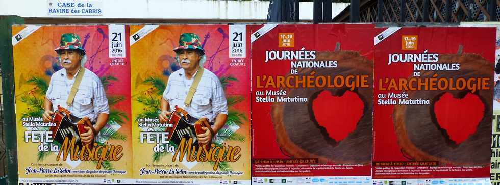 15 juin 2016 - St-Pierre - Ravine des Cabris - Affiches