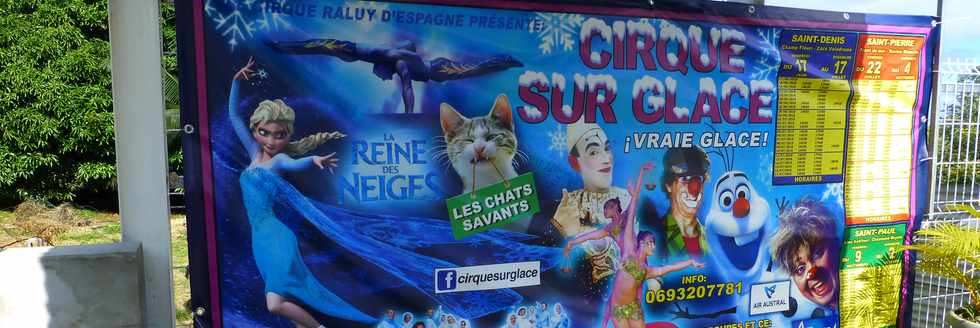19 juin 2016 - St-Pierre -   Affiche cirque Raluy - La Reine des neiges