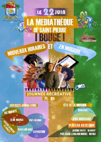 22 juin 2016 - St-Pierre - Mdiathque Raphal Barquissau - Journe d'animations et Fte de la musique