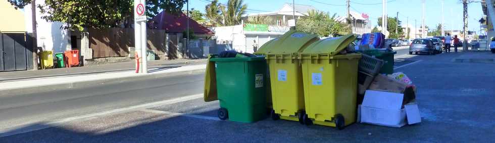 11 septembre 2016 - St-Pierre - Retard du ramassage des poubelles sur le bd Hubert Delisle