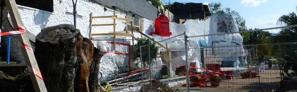 16 septembre 2016 - St-Pierre - Chantier grotte ND de Lourdes