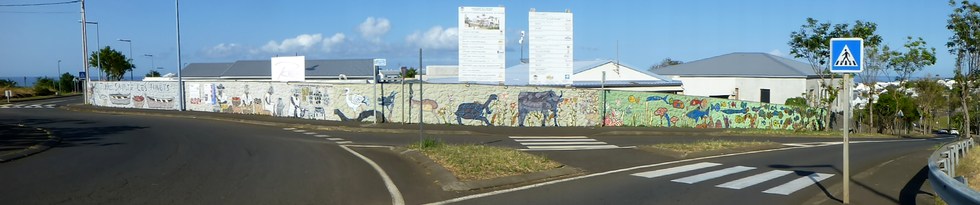 5 octobre 2016 - St-Pierre - Terre Sainte -  ZAC Ocan Indien - Fresque Henri Ichiza