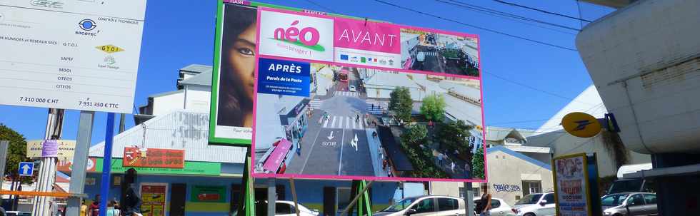 12 octobre 2016 - St-Pierre -  Affiche Travaux TCSP -