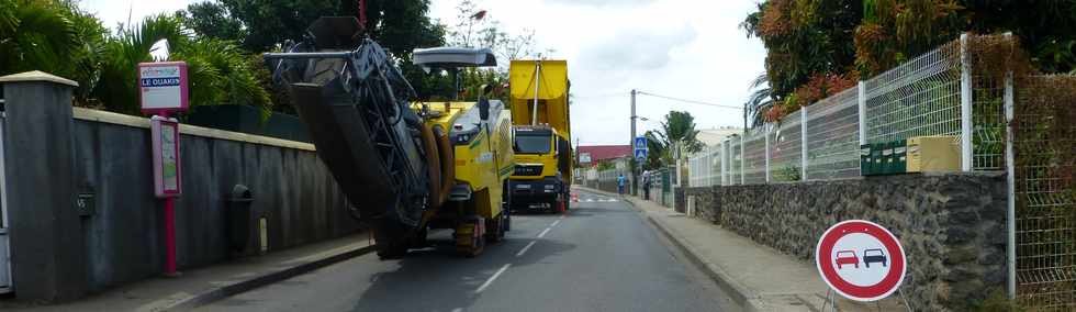 29 octobre 2016 - La Rivire St-Louis-  Travaux de pose de la fibre chemin du Ouaki