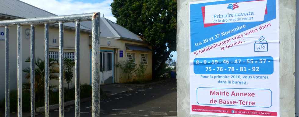 20 novembre 2016 - St-Pierre - Primaire de la droite et du centre