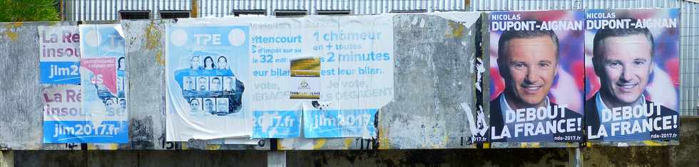 24 mars 2017 - St-Pierre - Bassin Plat - Affiches électorales