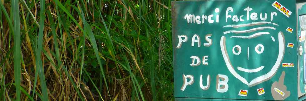 7 avril 2017 - St-Pierre - Ligne des Bambous - Merci facteur, pas de pub !