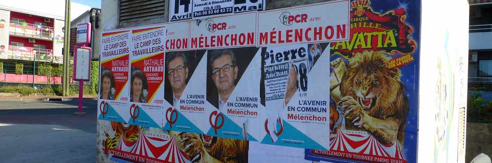 16 avril 2017 - St-Pierre - Affiches électorales