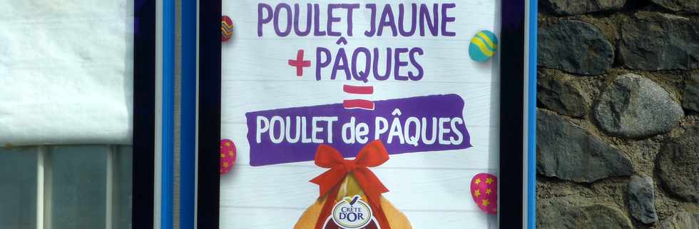 16 avril 2017 - St-Pierre - Ravine Blanche -  Pub poulet de Pâques