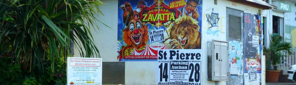 7 mai 2017 - St-Pierre - Affiche cirque Achille Zavatta